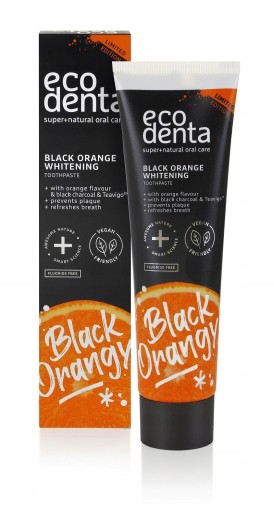 Bieliaca zubná pasta bez fluoridu Black Orange Ecodenta 100ml