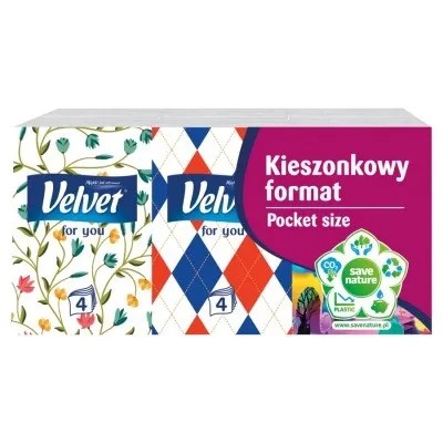 VELVET 4-VRSTVOVÉ vreckovky, 6 x 7 ks