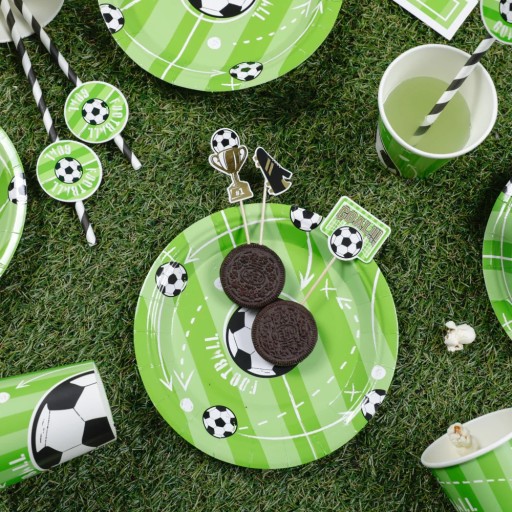 Papierové taniere FUTBAL 18 cm 6 ks na narodeniny fanúšika