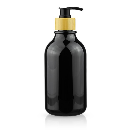 DÁVKOVAČ TEKUTÉHO MYDLA FĽAŠA S PUMPAČKOU NA TEKUTÉ GÉL 500ml 0,5l BAMBUS