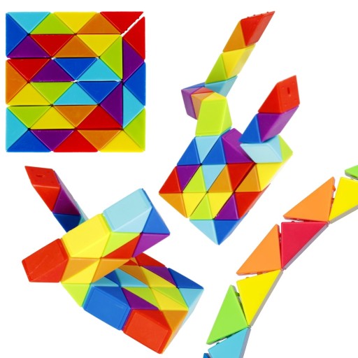 FAREBNÝ MAGICKÝ HAD 36 EL RAINBOW MAGIC SNAKE LOGICKÁ HÁDANKA