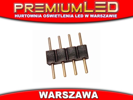 Konektor pre RGB LED pásik 4-pin samec, hrebeň, 1 ks