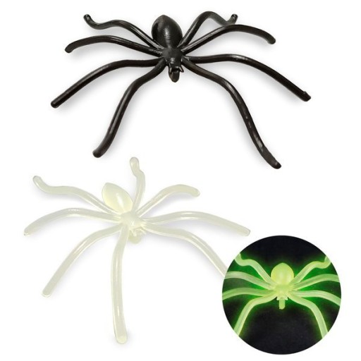 SVIETIACE PAVÚKY HALLOWEENSKÉ DEKORÁCIE PAVÚK 6 KS
