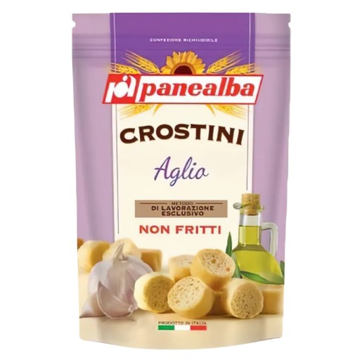 Panealba - Crostini Mini chlebové krutóny s cesnakom 100g
