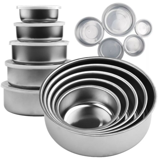 5x KUCHYNSKÁ MISA OCELOVÁ GASTRONOMICKÁ MISKA
