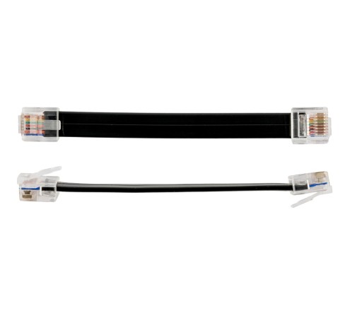 Patchcord RJ45-RJ45 10cm PLOCHÝ 0,1m 5ks