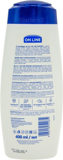 On Line Disney Gel 3v1 Princess Muffin 400ml
