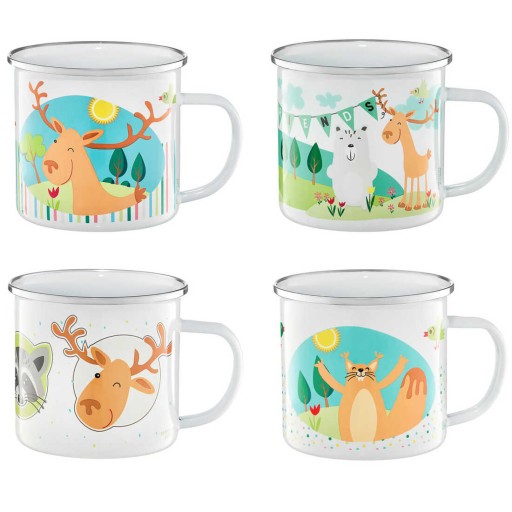 FOREST TEAM JUNIOR SMALTOVANÝ HRNČEK 520ML 9CM MIX