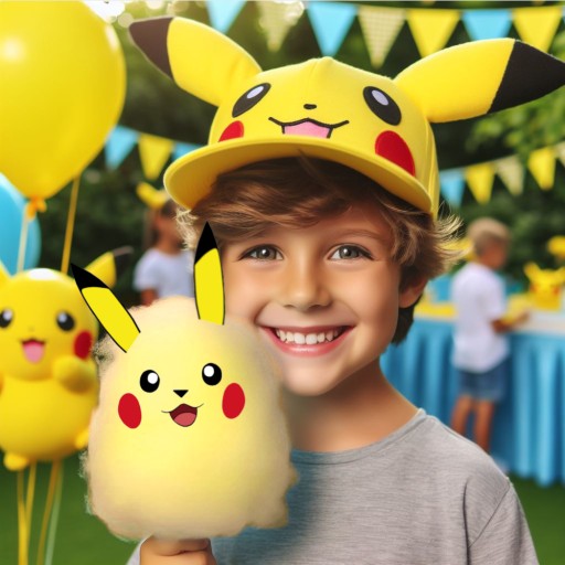 JEDLÉ NÁLEPKY Pikachu pre COLOR CANDY na paličkách Pokémon Wafer