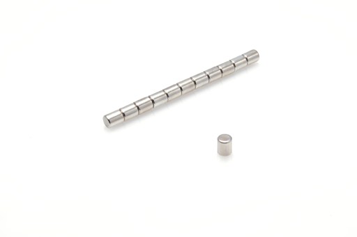 Neodymový magnet valcový MW 4x5 mm N38 10 ks.
