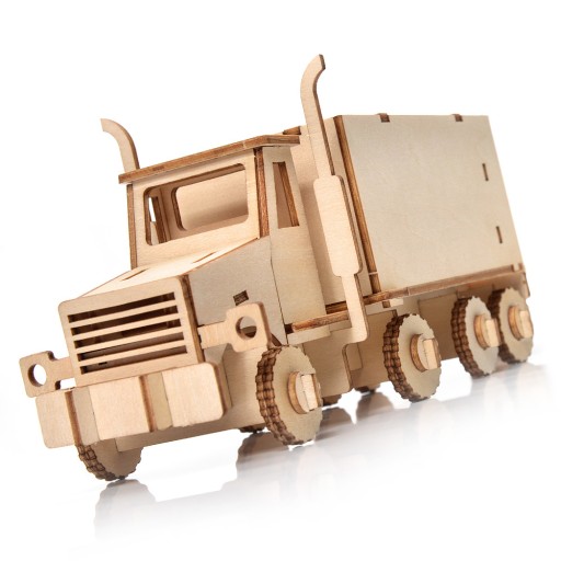 Little Story Drevené puzzle 3D model nákladného auta