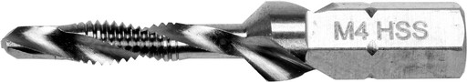 VŔTAČKA NA VŔTAČKY YATO M4 0,7 mm HEX 1/4 OCEL HSS