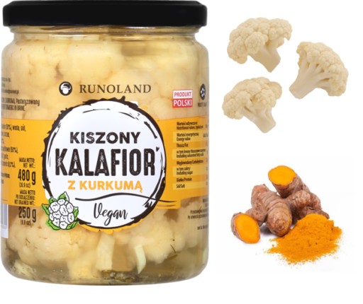 Nakladaný karfiol s kurkumou, cesnakom a chrenom - lahodný snack