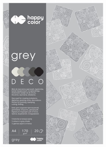 TECHNICKÝ BLOK A4 HAPPY COLOR 20 LIST 5 FAREB 170g/m2 STISKNUTIE