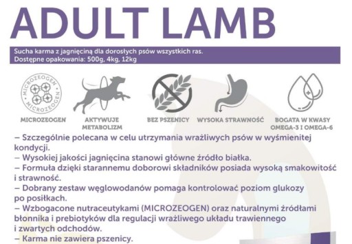 Nature's Protection Adult Jahňacie Všetky PLEMENO 1 kg HMOTNOSTI
