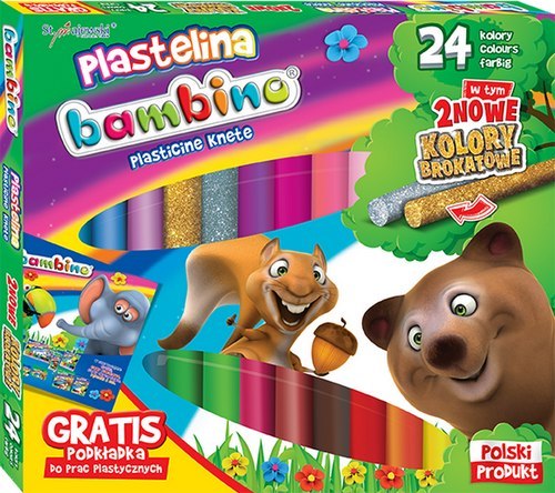 Plastelína 24 farieb Bambino MAJEWSKI