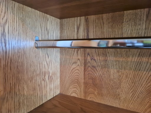 Nábytková tyč oválna, 62 cm, rúrka na šatník