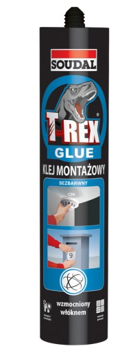 Montážne lepidlo Soudal T-REX, bezfarebné