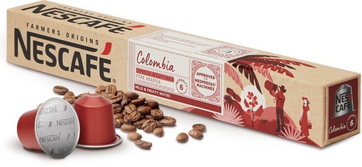 Kapsule pre Nespresso Nescafe Farmers Colombia Espresso Decaffeinato 10 ks