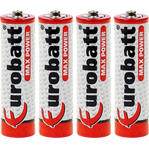 4x Batéria Max Power R6 AA 1,5V tyčové batérie