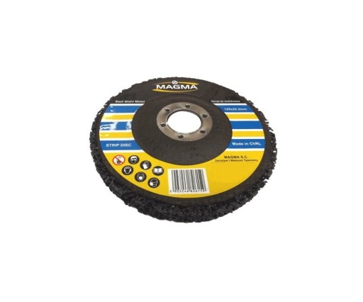 Brúsny nylonový kotúč 125x22 mm na hrubé čistenie, čierny kotúč