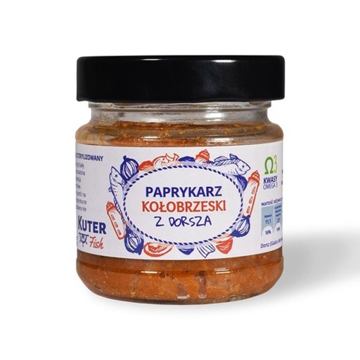 Kołobrzeski paprykarz s treskou 155g (KUTERFISH) K