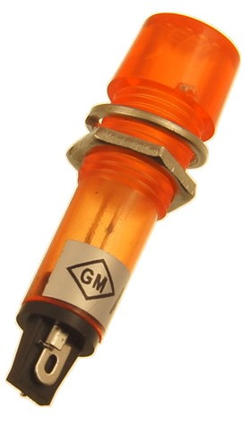 Kontrolka napájania 10mm XD10-3 oranžová 12V