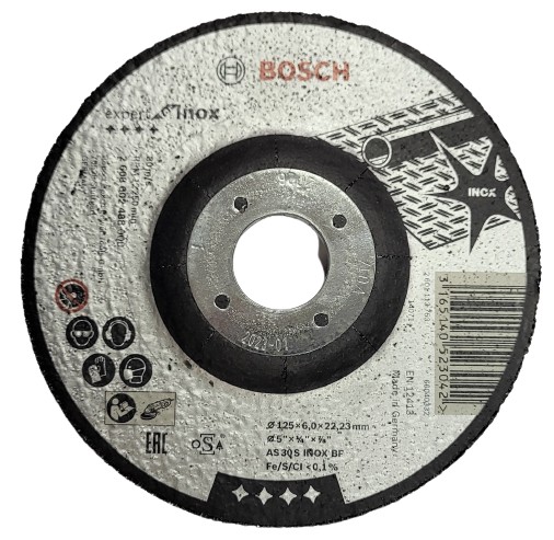 Brúsny kotúč na brúsenie 6.0 Expert INOX Bosch 125mm 2608602488