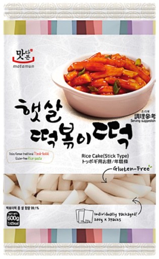 Ryžové halušky, Tteokbokki, malé tyčinky 600g 3x200g
