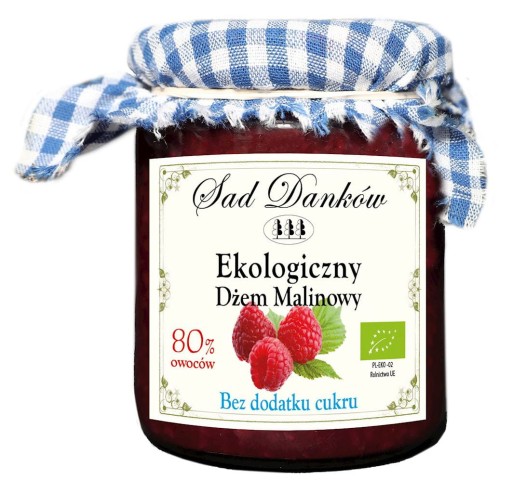 MALINA 80% - BIO džem bez cukru 260g - S