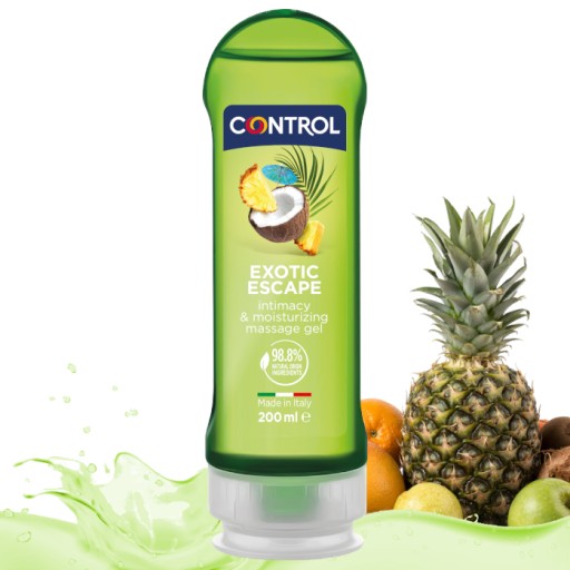 CONTROL EXOTIC ESCAPE 200 ml hydratačný intímny gél MASÁŽ EXOTICKÉHO SEXU