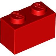 LEGO Brick 1x2 červená 3004 300421 - 1 ks