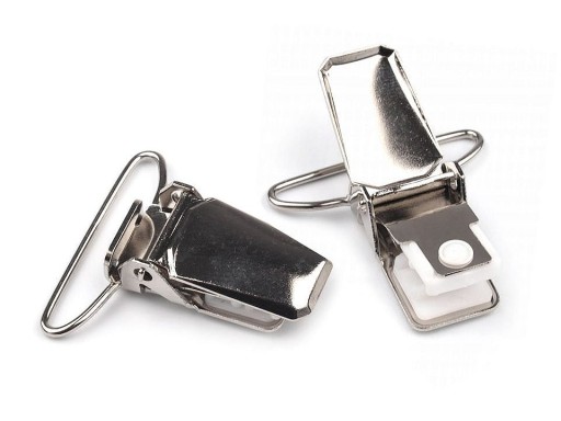 30 mm strieborné podväzkové zapínanie