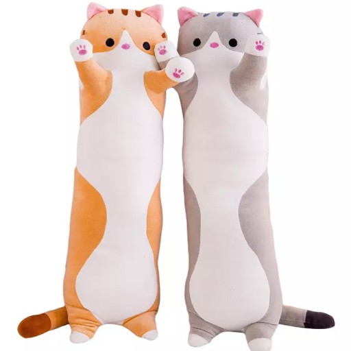 VANKÚŠEK DLHÝ MAČKA MAČKA PLYŠOVÁ HRAČKA 50cm MASKOT XL