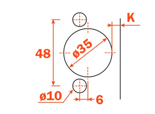 Prekrytý skriňový záves s pružinou Salice 110° – C2A6D99 + vedenie