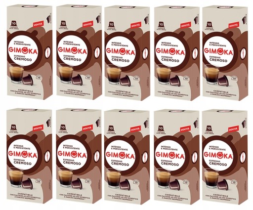 GIMOKA CREMOSO uzávery Nespresso 10 ks.