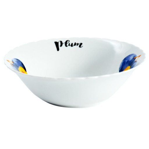Porcelánová šalátová misa na Slivkový šalát, 18 cm