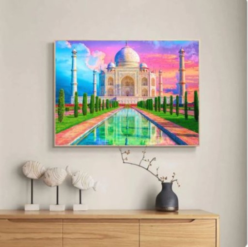 DIAMANTOVÁ MAĽBA DIAMANTOVÁ VÝŠIVKA MOZAIKA 5D TAJ MAHAL