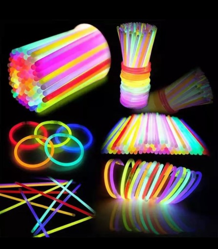 ŽIARIACE PÁSKY Fluorescenčné náramky 5 ks