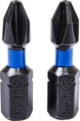 Nárazové bity s krížovou hlavou PH2x25mm - 2 ks