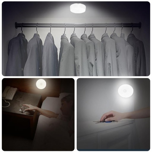 BEZDRÔTOVÁ LED NOČNÁ LAMPA SO SNÍMAČOM POHYBU