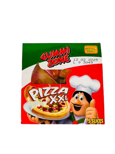 GUMMI ZONE PIZZA XXL ŽELÉ 21G CUKROVINOVÁ PIZZA ŽELÉ V TVARU PIZZY
