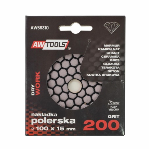 Leštiaci kotúč hrúbky 100 mm. 200 S suché AWTOOLS