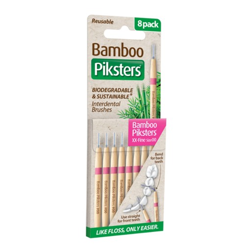 PIKSTERS Bamboo šťastie medzizubné 8 ks, veľkosť 00