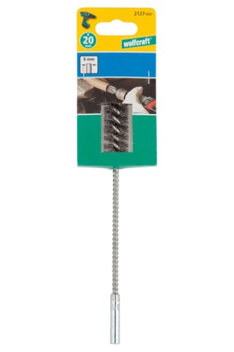 Valcová drôtená kefa 20 mm pre vŕtačku Wolfcraft