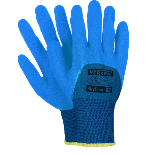 SILNÉ a hrubé latexové pracovné rukavice Verken SKYFLEX veľkosť 9 (L) 1 pár