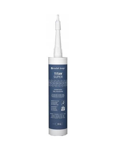 TITAN SUPER Montážne lepidlo 410 g Biela kartuša