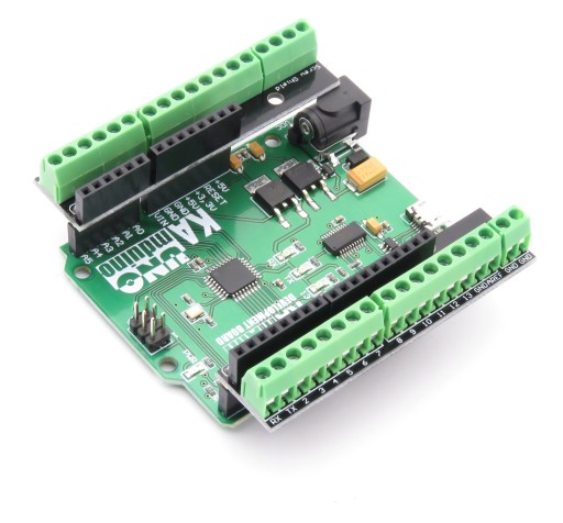 Štít so skrutkovými konektormi ARK pre Arduino UNO
