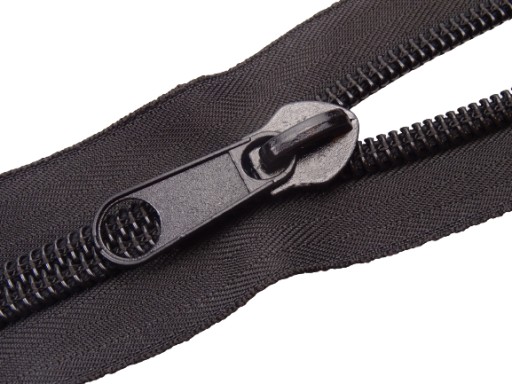 Páska na zips #10 špirála 1 meter + čierny zips