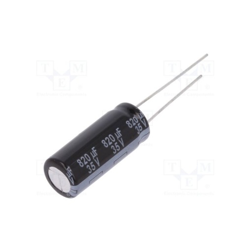 Kondenzátor 820uF/35V elektrolyt 105 stupňov C 820/35 / EEUFR1V821L